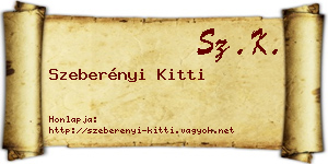 Szeberényi Kitti névjegykártya